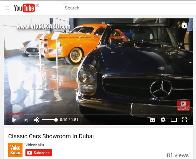 Classic Cars Showroom In Dubai Classic Cars in Dubai UAE
